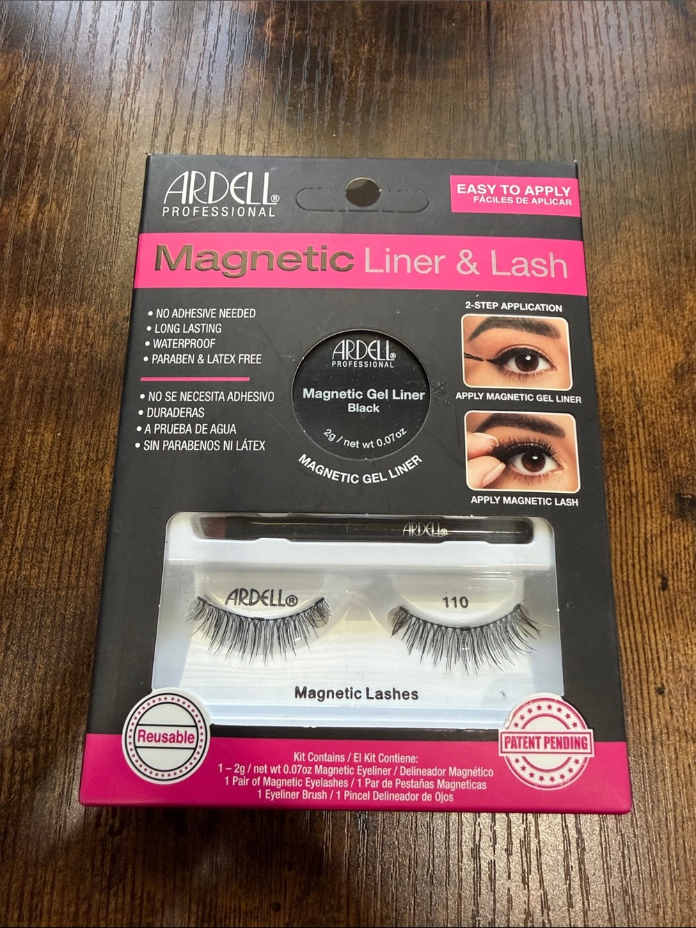 Ardell 110 Magnetic Liner & Lash Set in Black and Pink Accents